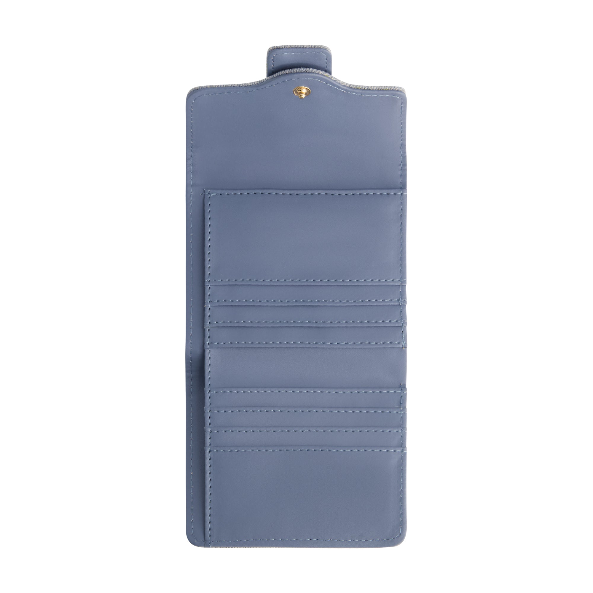 True Religion Denim Small Horseshoe Wallet, Light Blue