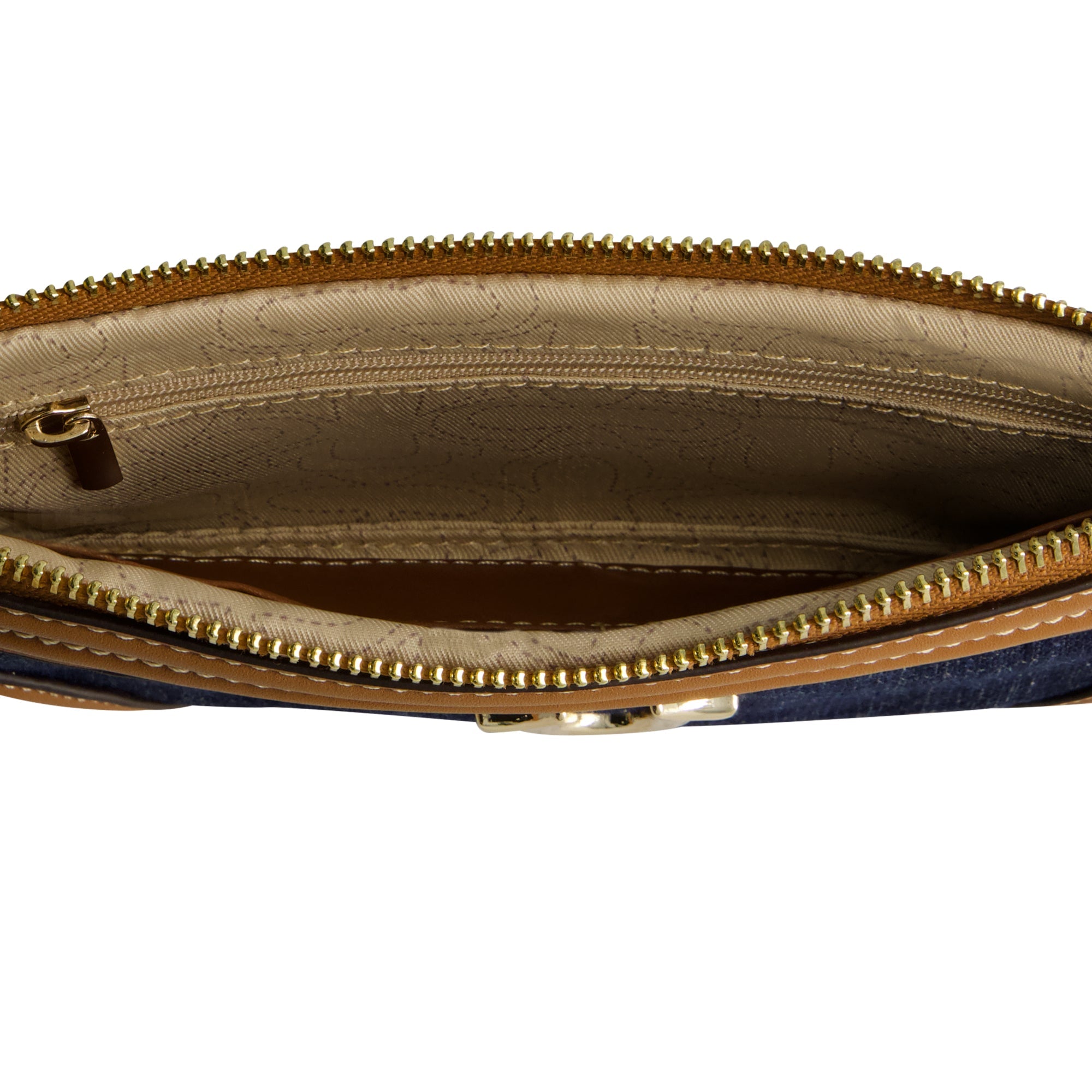True Religion Horseshoe Denim Wristlet Wallet, Dark Denim