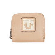 True Religion Horseshoe Plaque Mini Zip-around Wallet