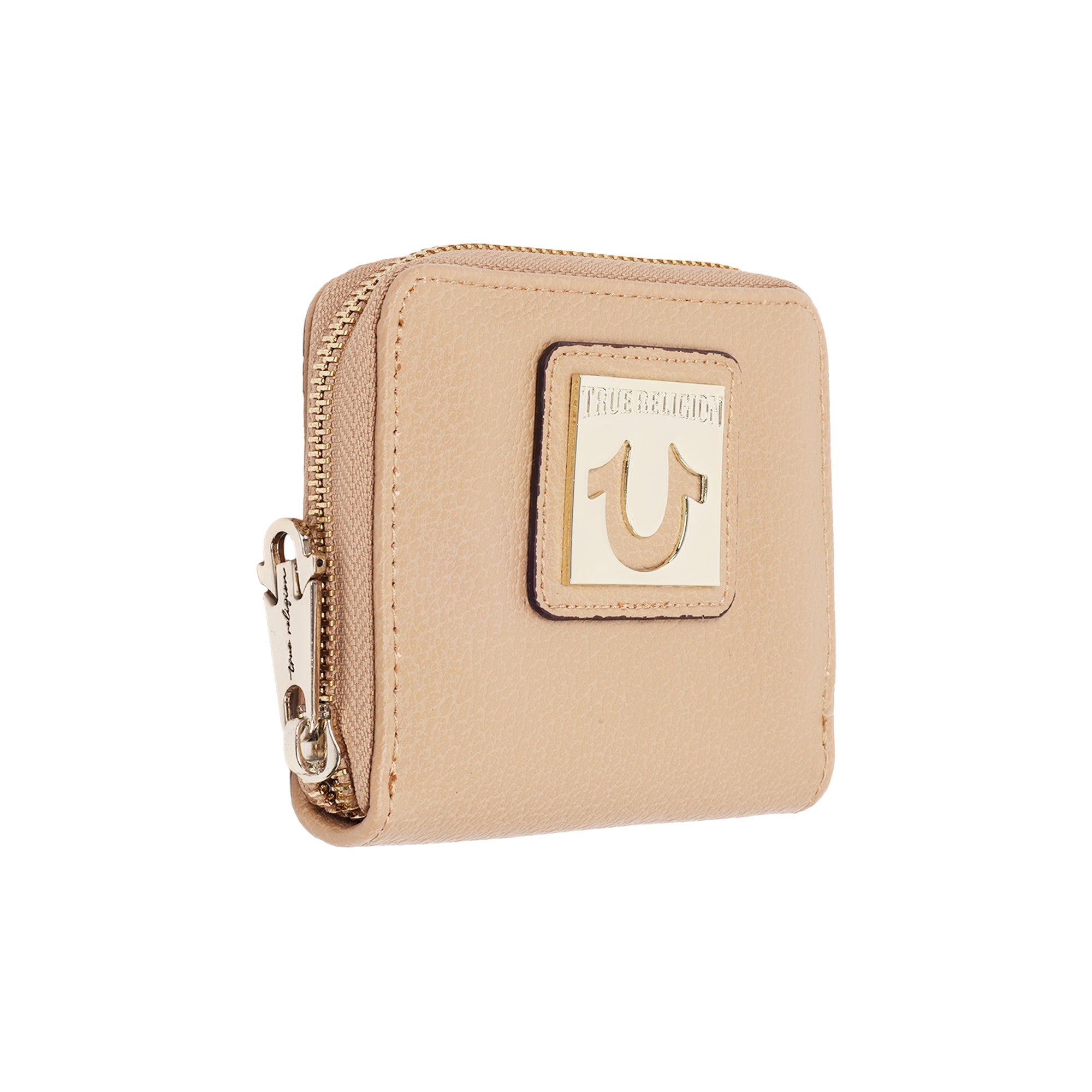 True Religion Horseshoe Plaque Mini Zip-around Wallet