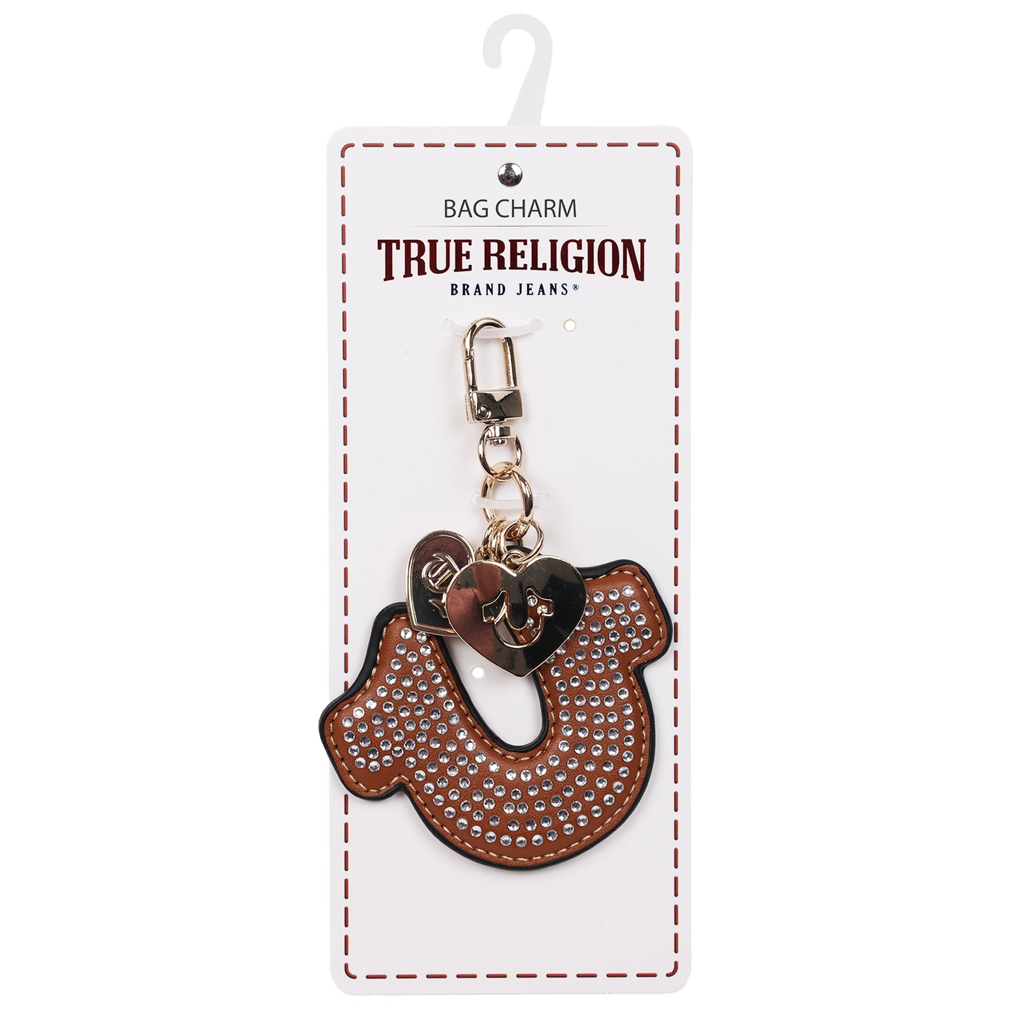True Religion Rhinestone Horseshoe Bag Charm