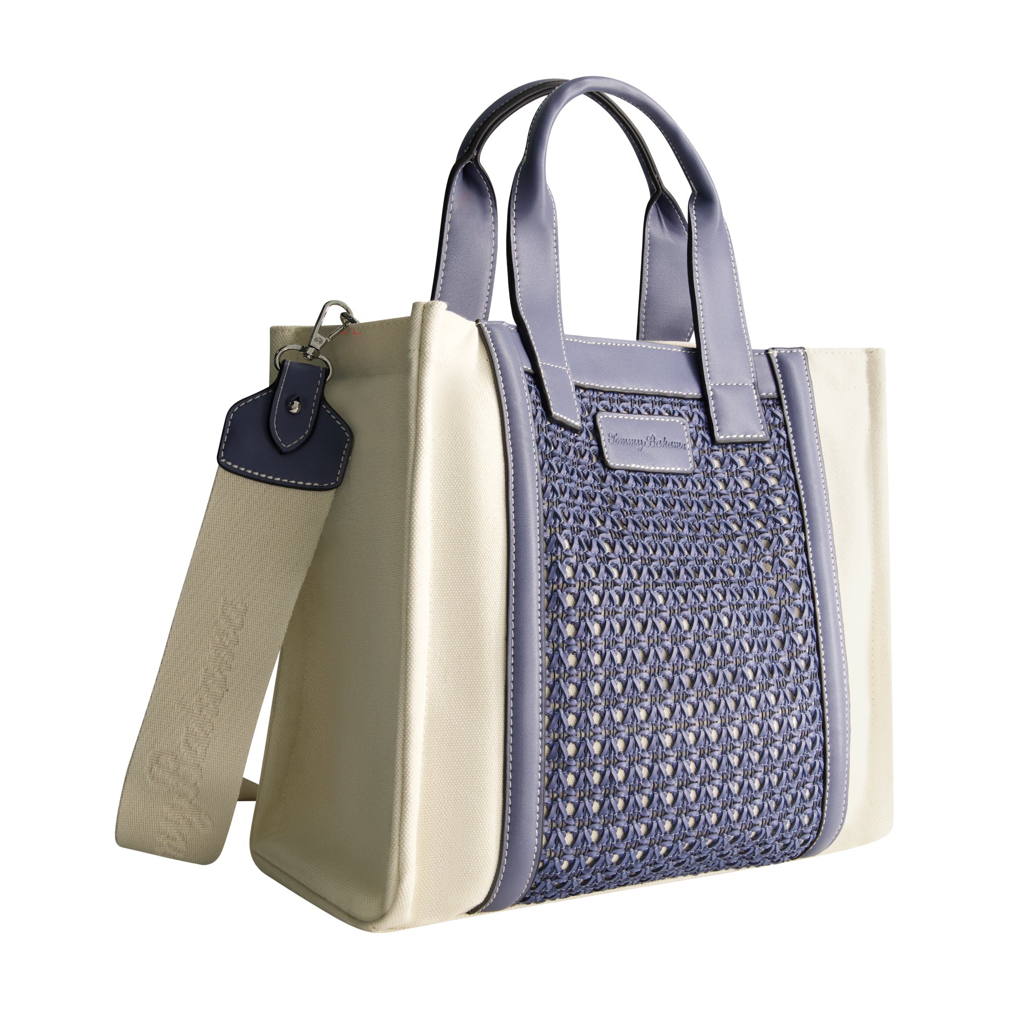 Tommy Bahama Woven Medium Tote, Blue