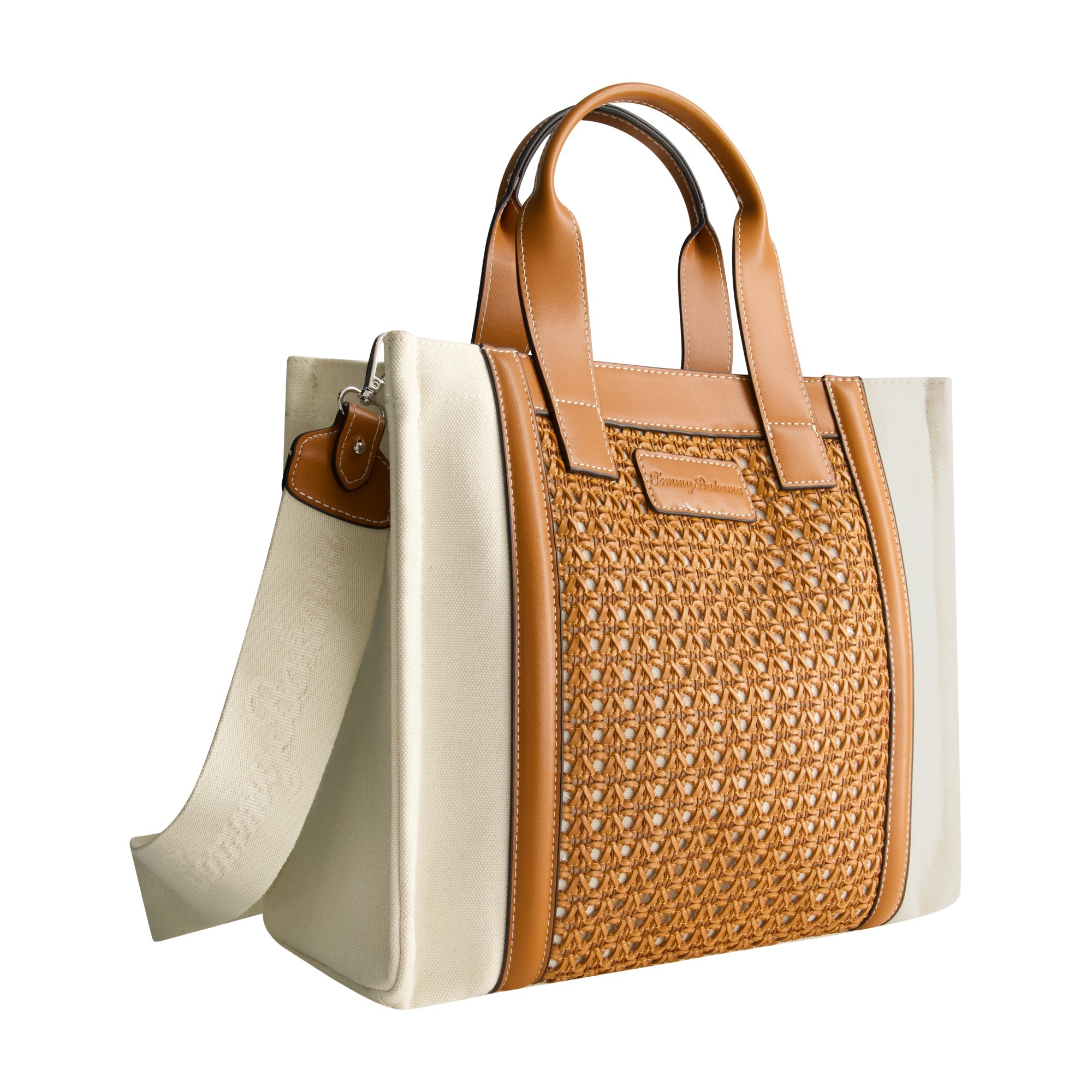 Tommy Bahama Woven Medium Tote, Brown
