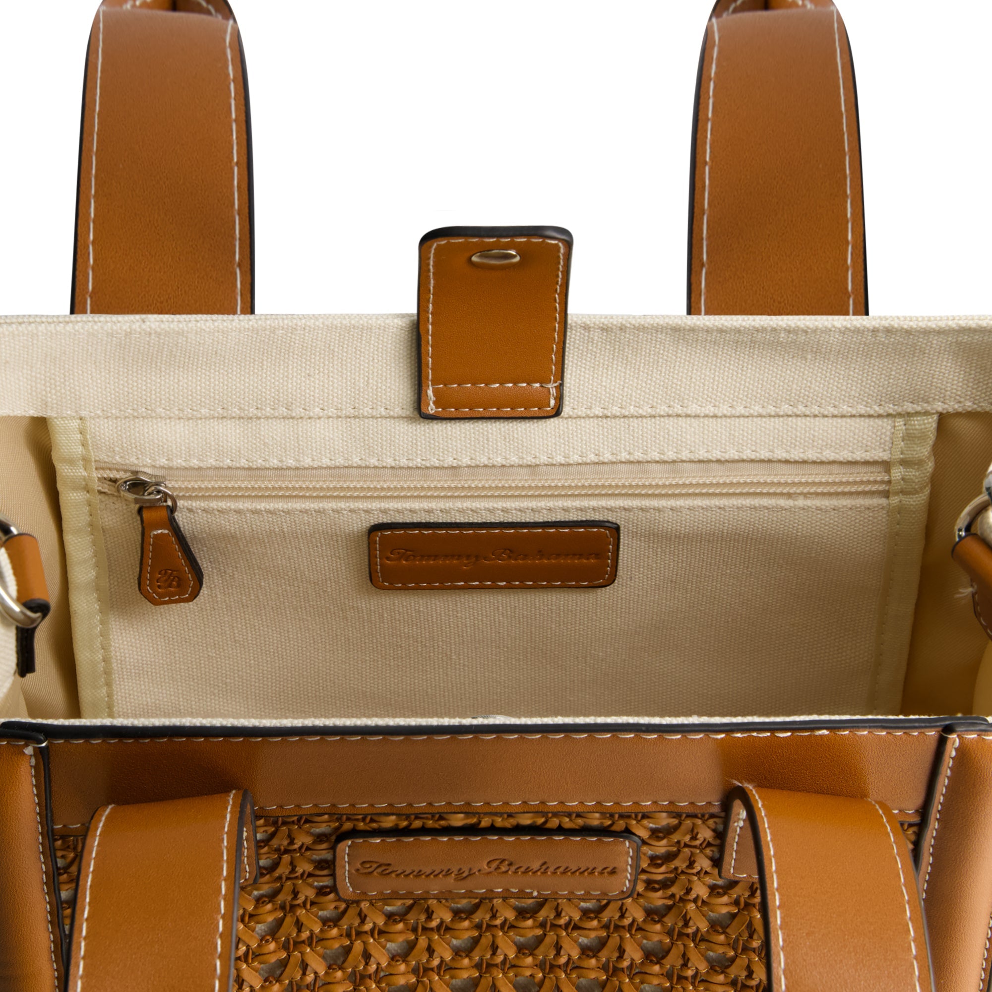 Tommy Bahama Woven Medium Tote, Brown