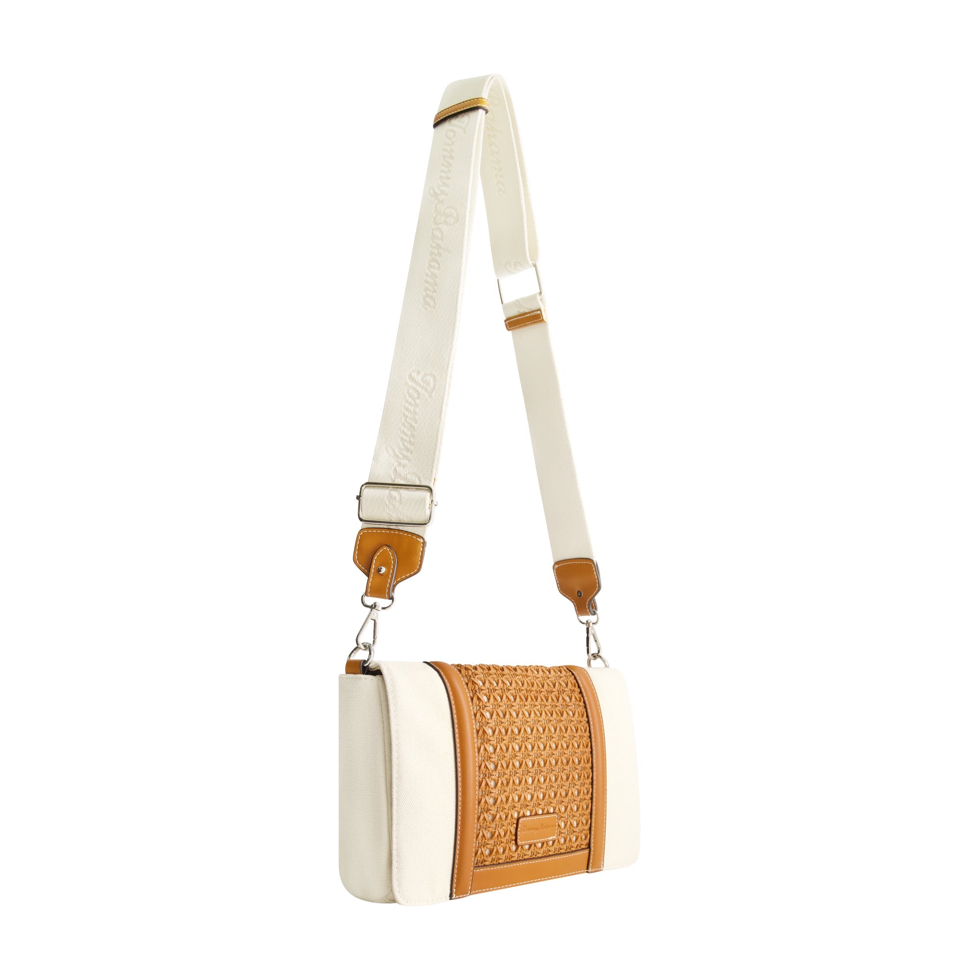 Tommy Bahama Woven Flap Crossbody Bag, Brown