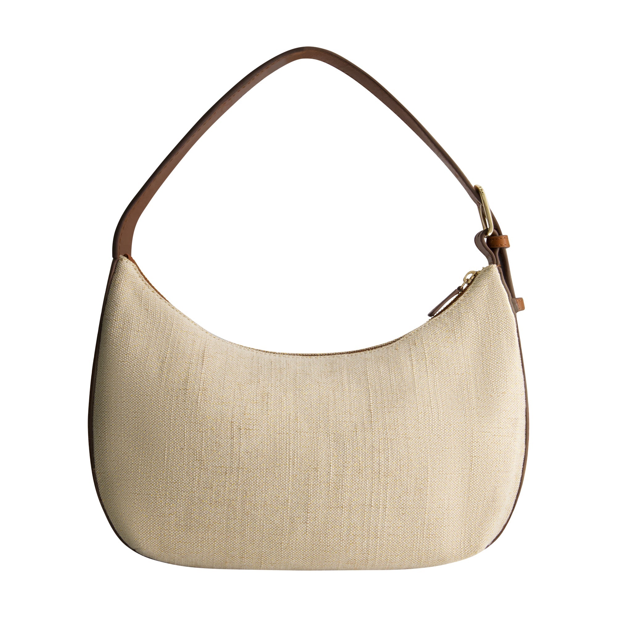 Tommy Bahama Lurex Linen Zip-top Hobo, Natural