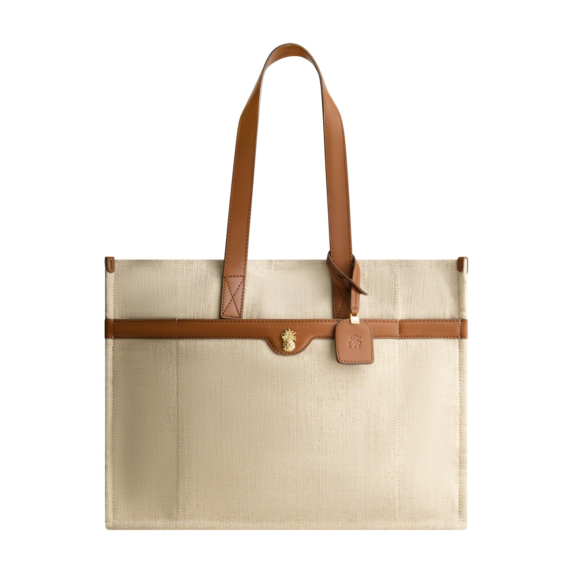 Tommy Bahama Lurex Linen City Tote, Natural