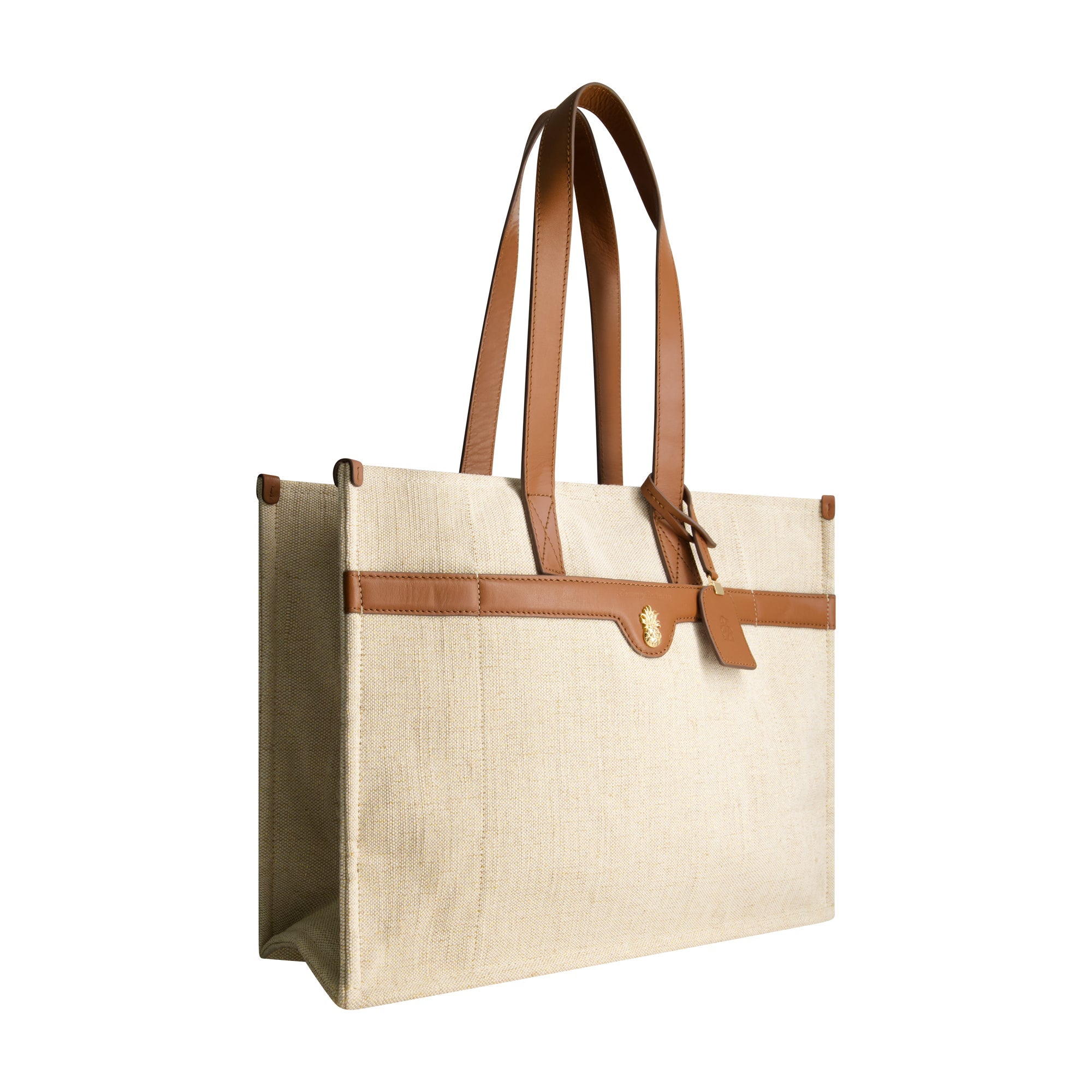 Tommy Bahama Lurex Linen City Tote, Natural