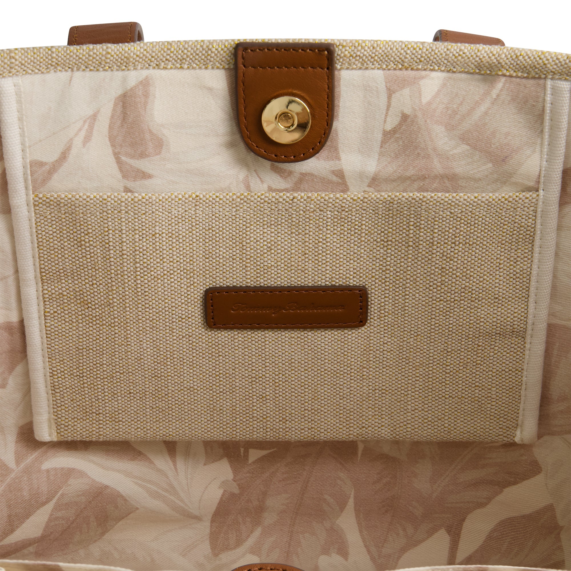 Tommy Bahama Lurex Linen City Tote, Natural