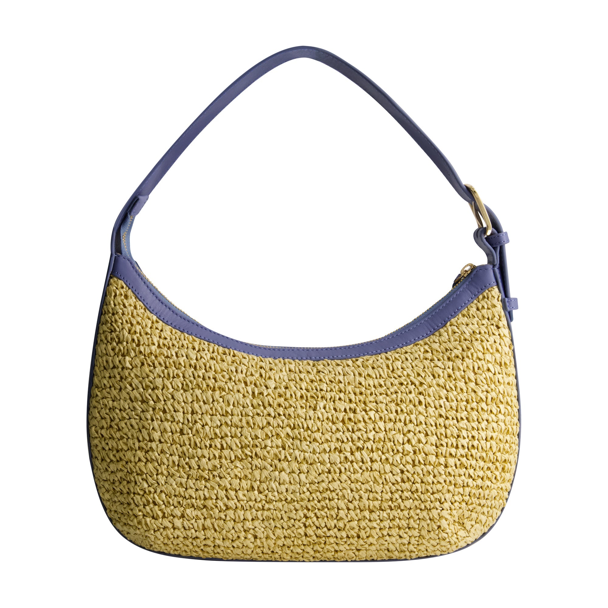 Tommy Bahama Soft Straw Zip-top Hobo, Blue