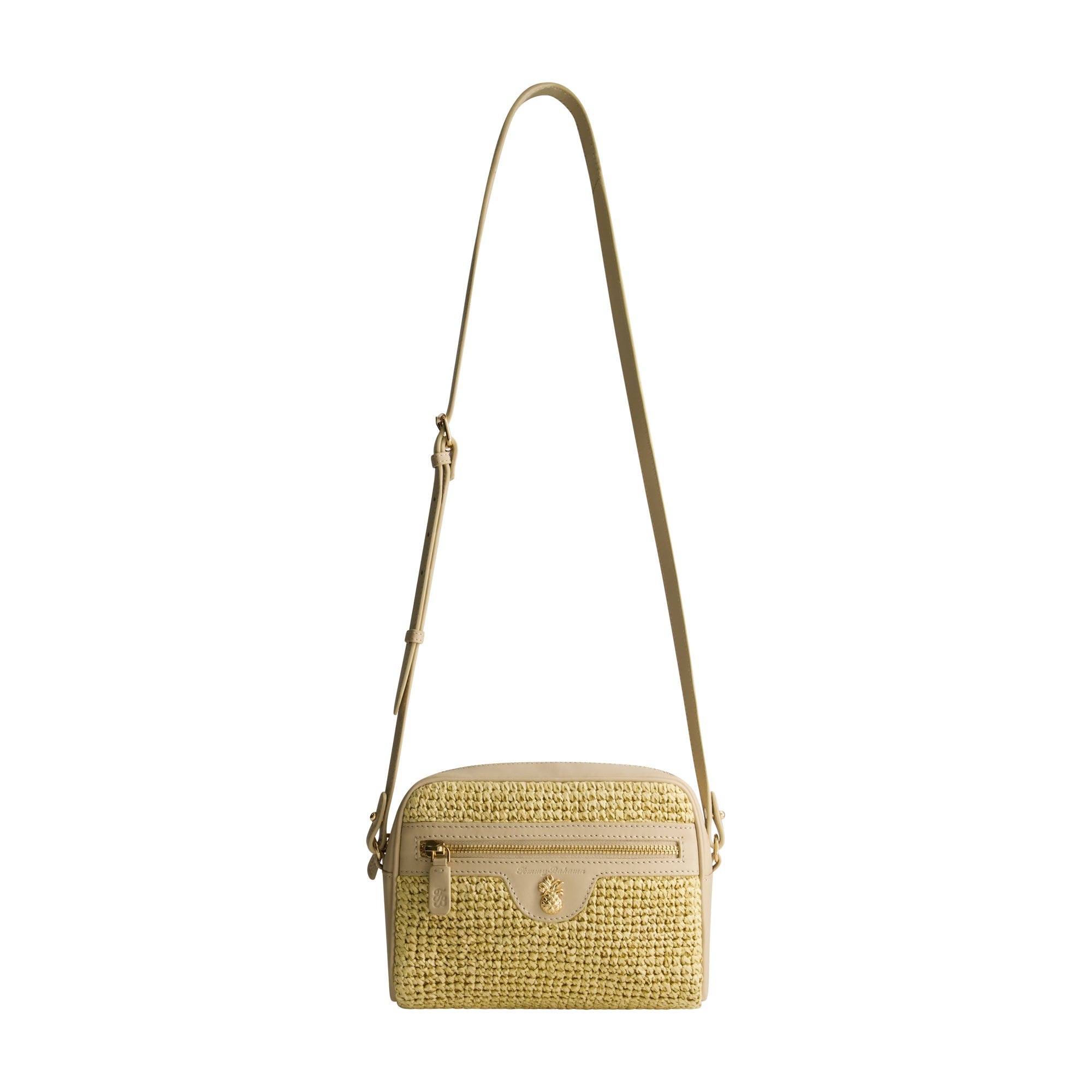 Tommy Bahama Soft Straw Camera Bag, Tan