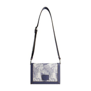 Tommy Bahama Graphic Leaf Print City Handbag, Navy