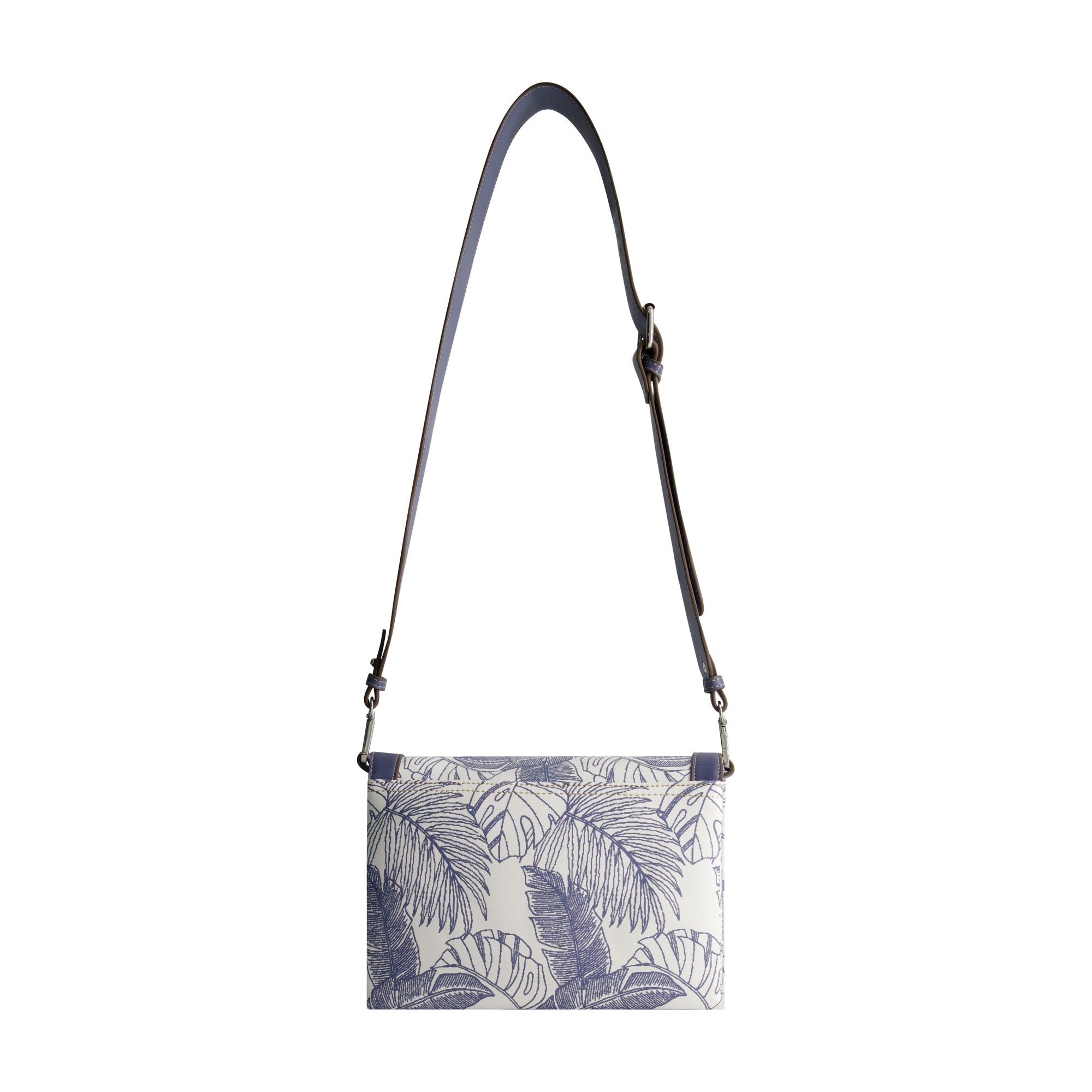 Tommy Bahama Graphic Leaf Print City Handbag, Navy
