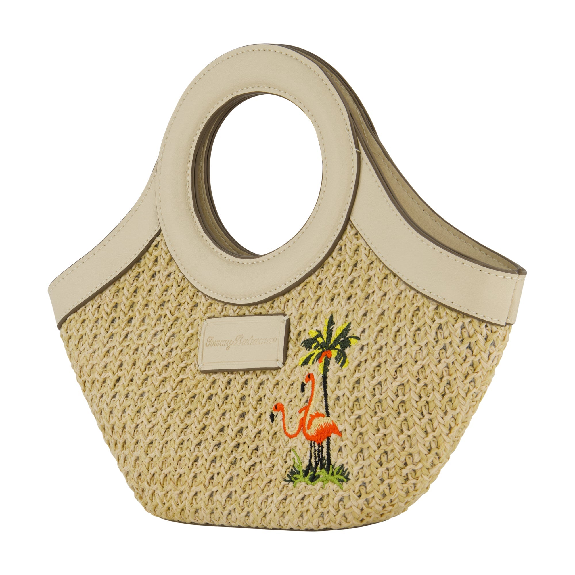 Tommy Bahama Flamingo Embroidery Mini Tote