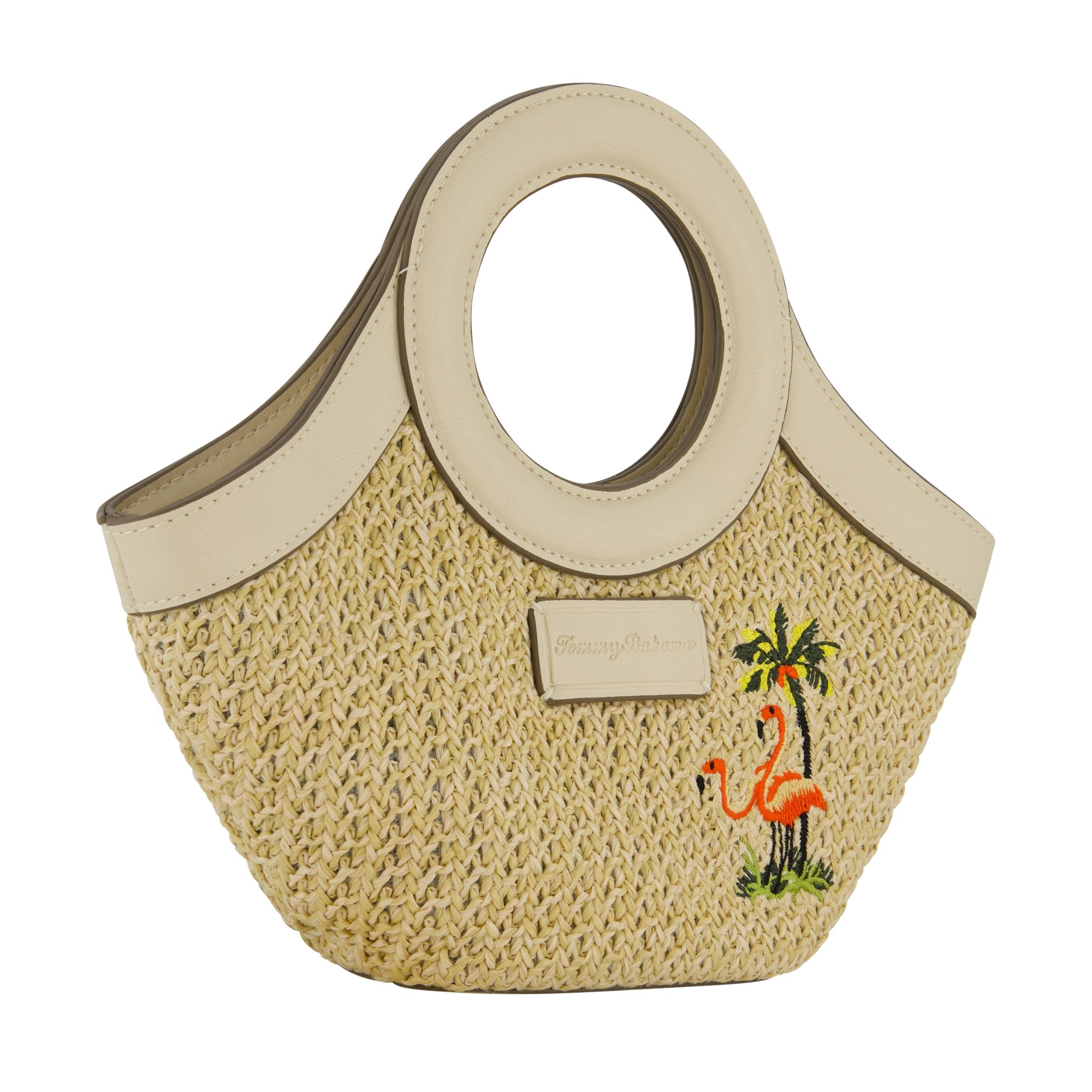 Tommy Bahama Flamingo Embroidery Mini Tote