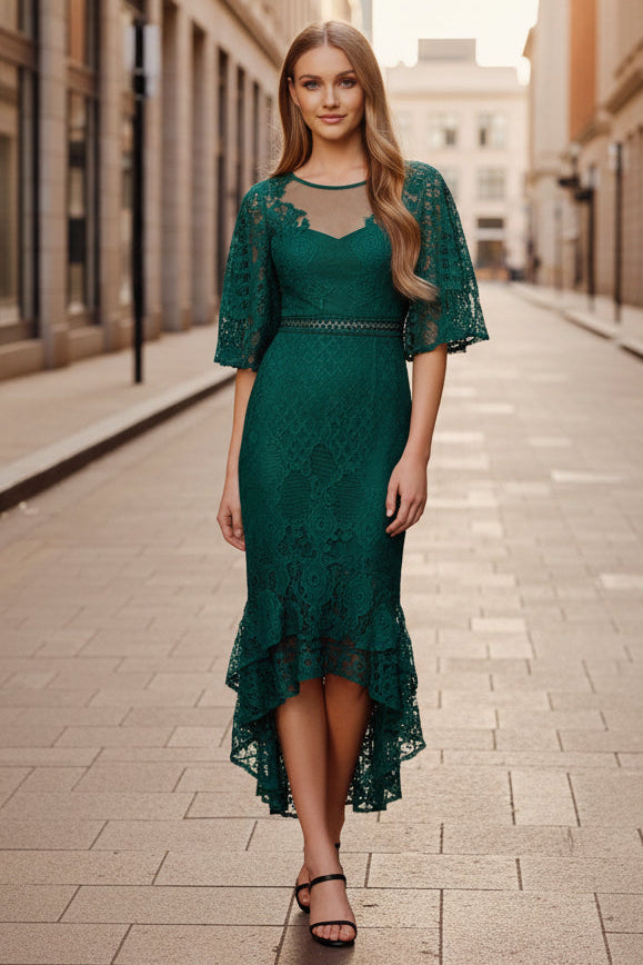Reyna Dress - Emerald