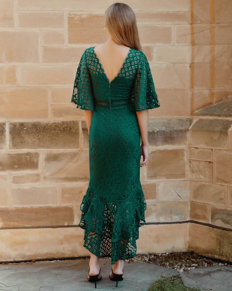 Reyna Dress - Emerald