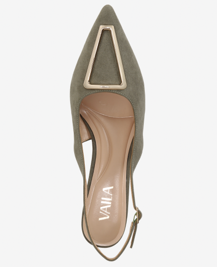 Cecilia Slingback Green | Extended Sizing Only