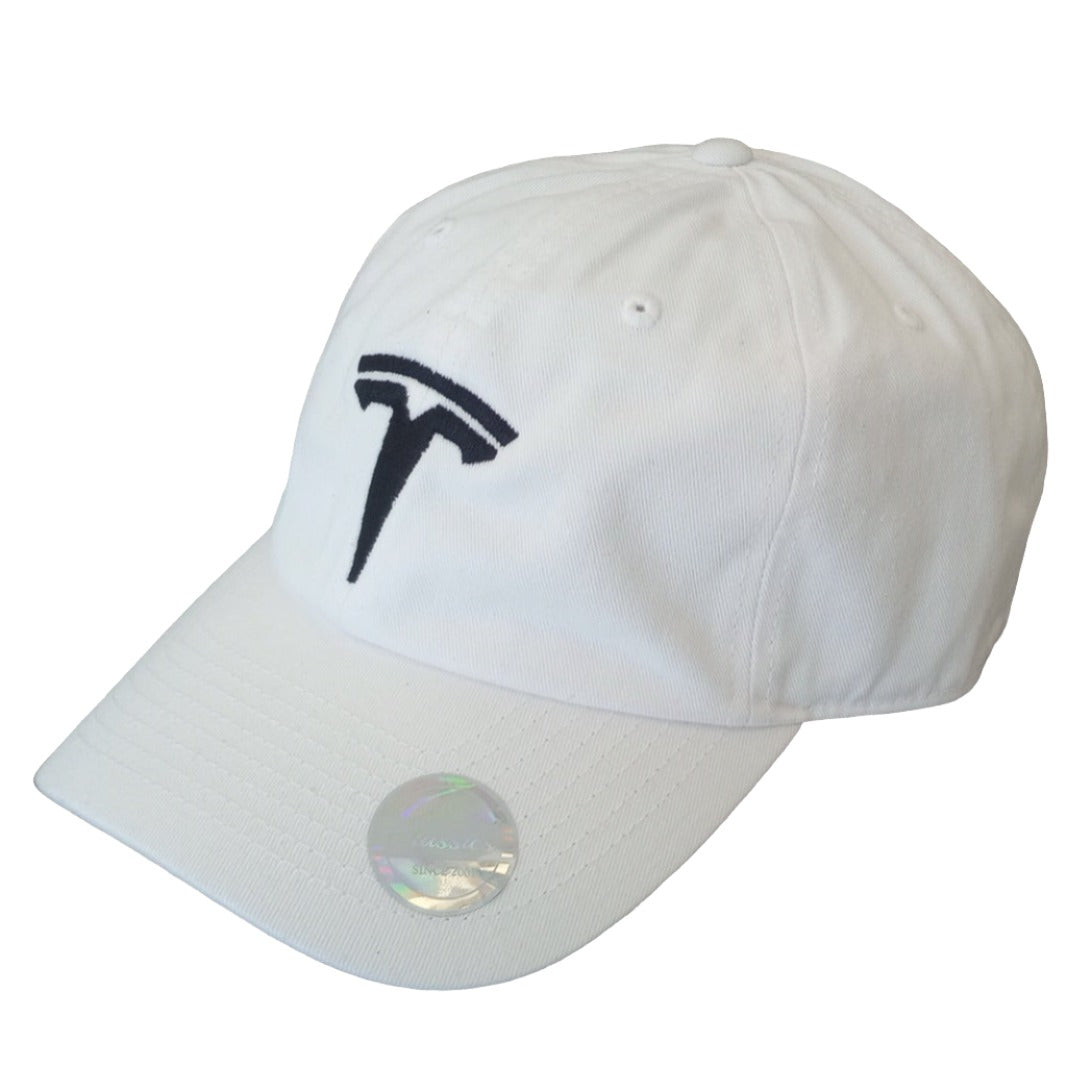 Tesla Logo Embroidered Dad Hat Premium Cotton Adjustable Cap