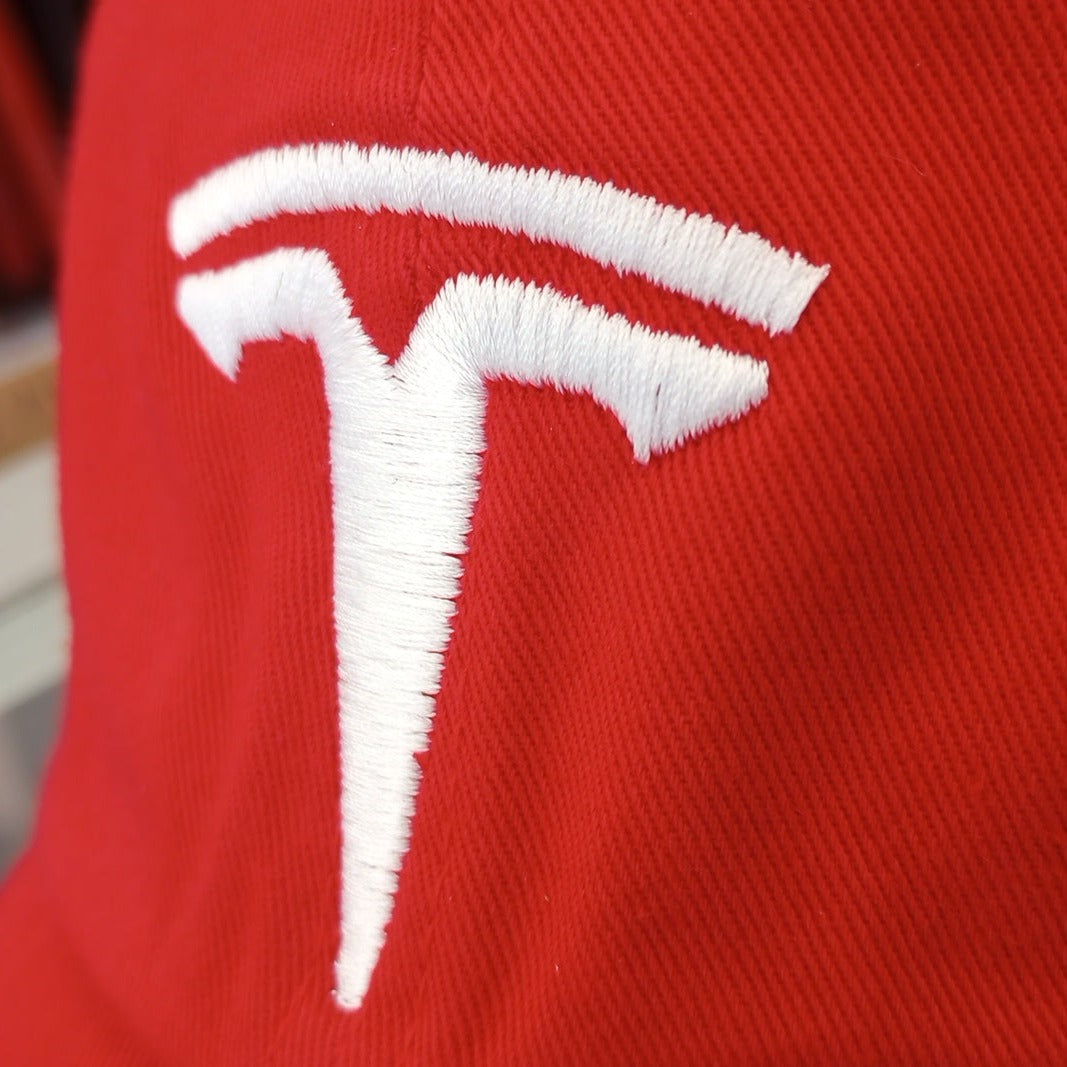 Tesla Logo Embroidered Dad Hat Premium Cotton Adjustable Cap