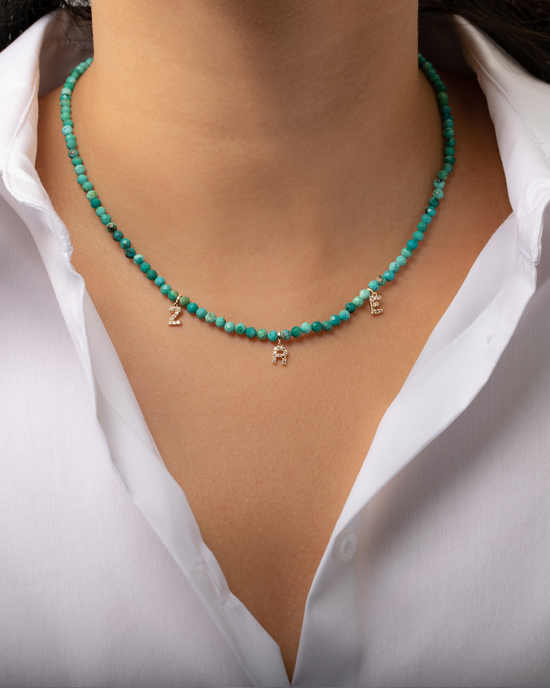 Zoe Lev Turquoise Bead Necklace