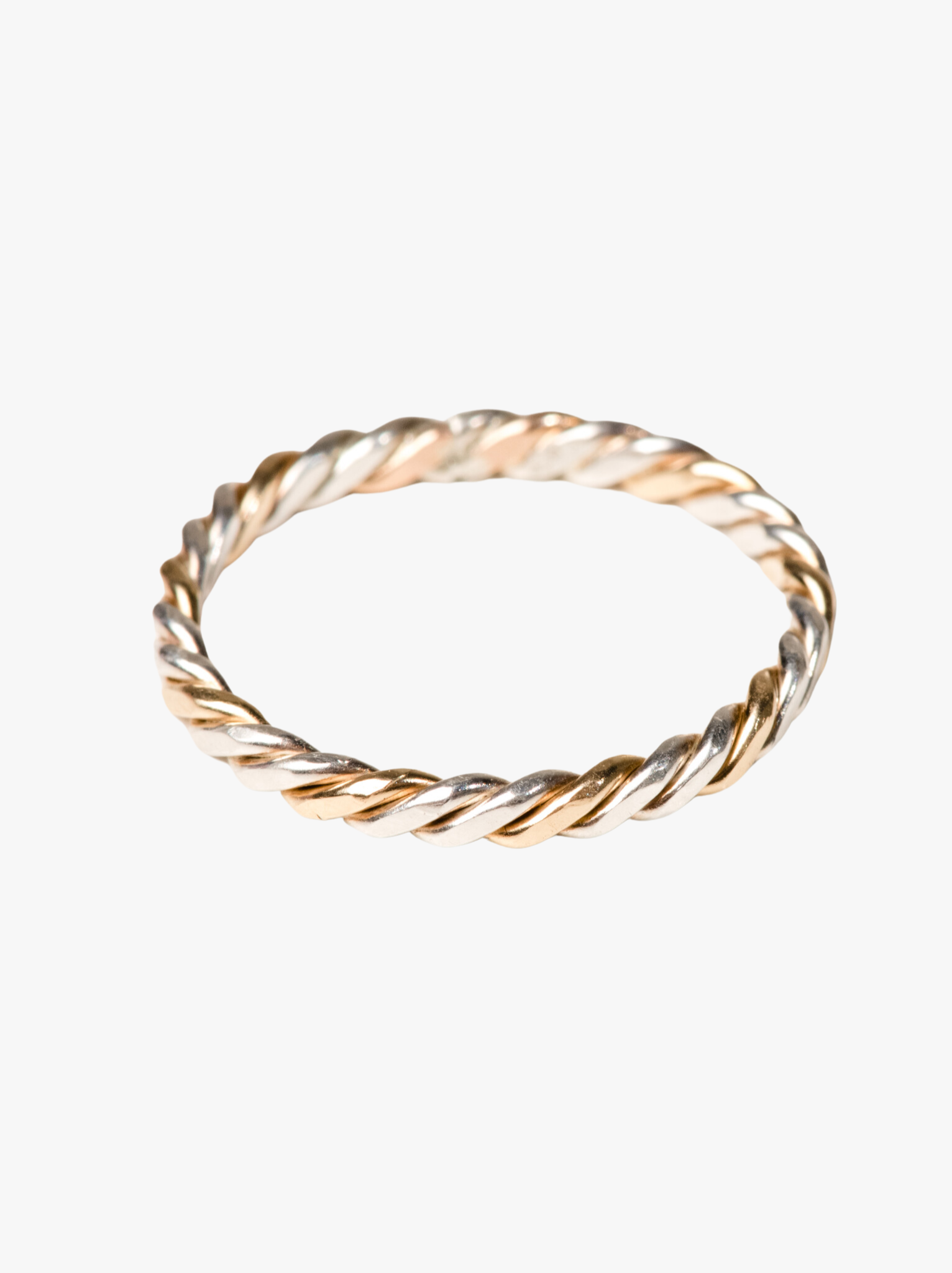 Two-tone Twist Ring
