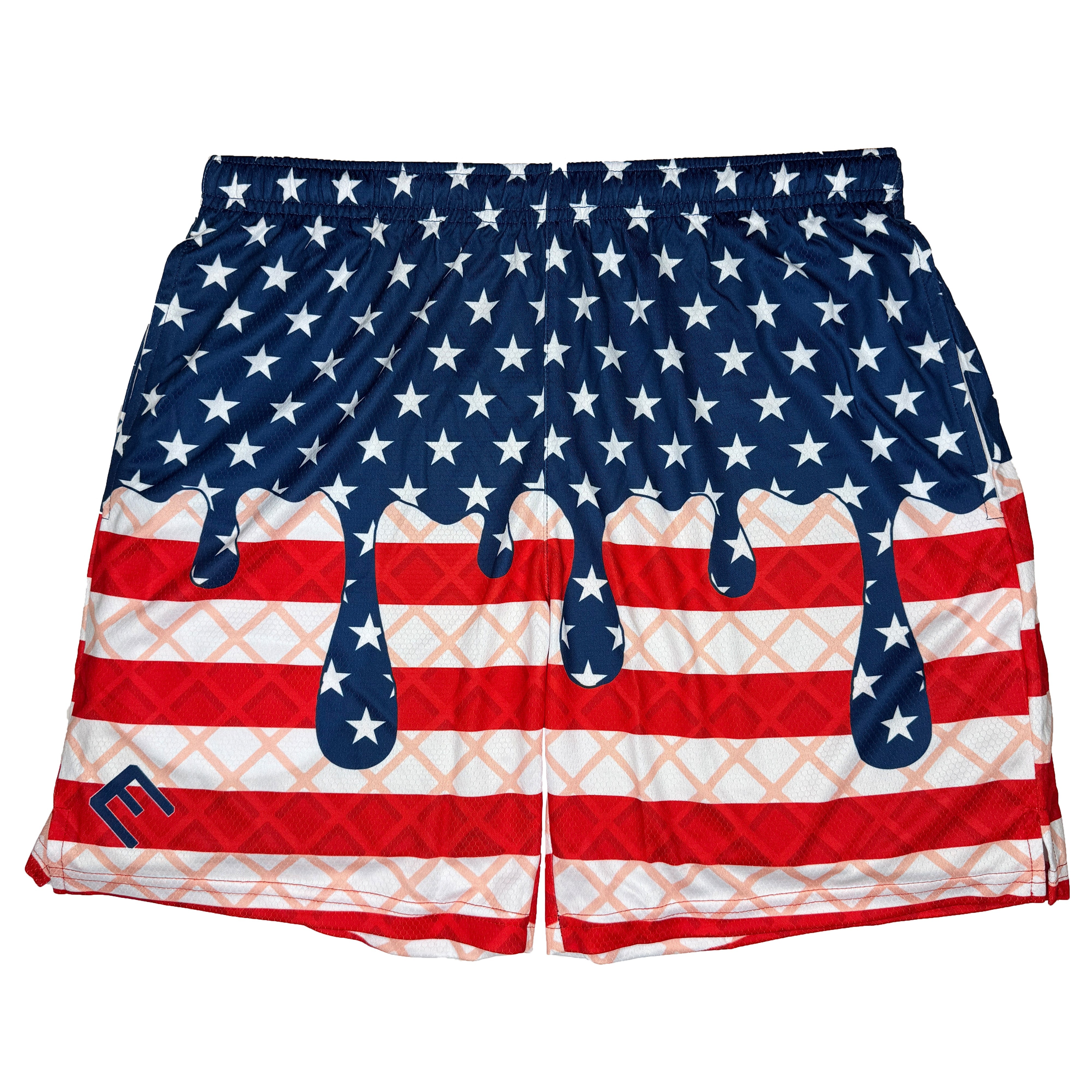 USA Flag Ice Cream Shorts