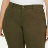 Charter Club Women's Plus Size Twill Lexington Pants Green Size 16W