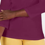 Karen Scott Women's Eyelet-Trim Top Purple Size Small