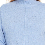 Karen Scott Women's Plus Mock Neck Sweater Blue Size 2X