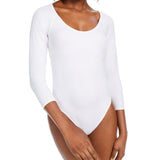 Bar III Women's Scoop Neckline Bodysuit White Size X-Large