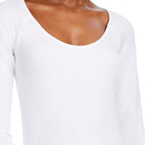 Bar III Women's Scoop Neckline Bodysuit White Size X-Large
