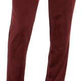 INC International Concepts Men's Flat Front Tapered Straight Fit Pants Red Size 36X32