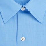 Club Room Men's Colllared Suit Sepatrate Button Down Shirt Blue Size 15X32X33