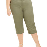 Karen Scott Women's Plus Size Capri Pants Gray Size 18W