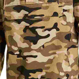 Sun + Stone Men's Camouflage Long Sleeve Mock Classic Fit Quarter Zip Cotton Sweater Beige Size X-Large