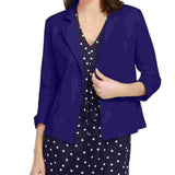 Mason Women's Navy Long Sleeve Open Cardigan Top Navy Size Small