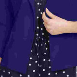 Mason Women's Navy Long Sleeve Open Cardigan Top Navy Size Small