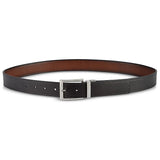 Perry Ellis Men's Beveled Edge Reversible Casual Belt Brown Size 32