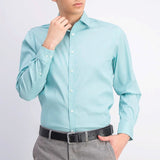 Tommy Hilfiger Men's Athletic-Fit Flex Collar Dress Shirt Green Size 17X34-35