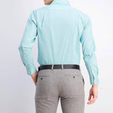 Tommy Hilfiger Men's Athletic-Fit Flex Collar Dress Shirt Green Size 17X34-35
