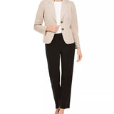 Le Suit Women's Blazer & Pants Suit Beige Size 12