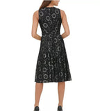 Tommy Hilfiger Women's Floral Lace Fit & Flare Dress Grey Size 18
