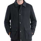 London Fog Men's Barn Peacoat Black Size Small