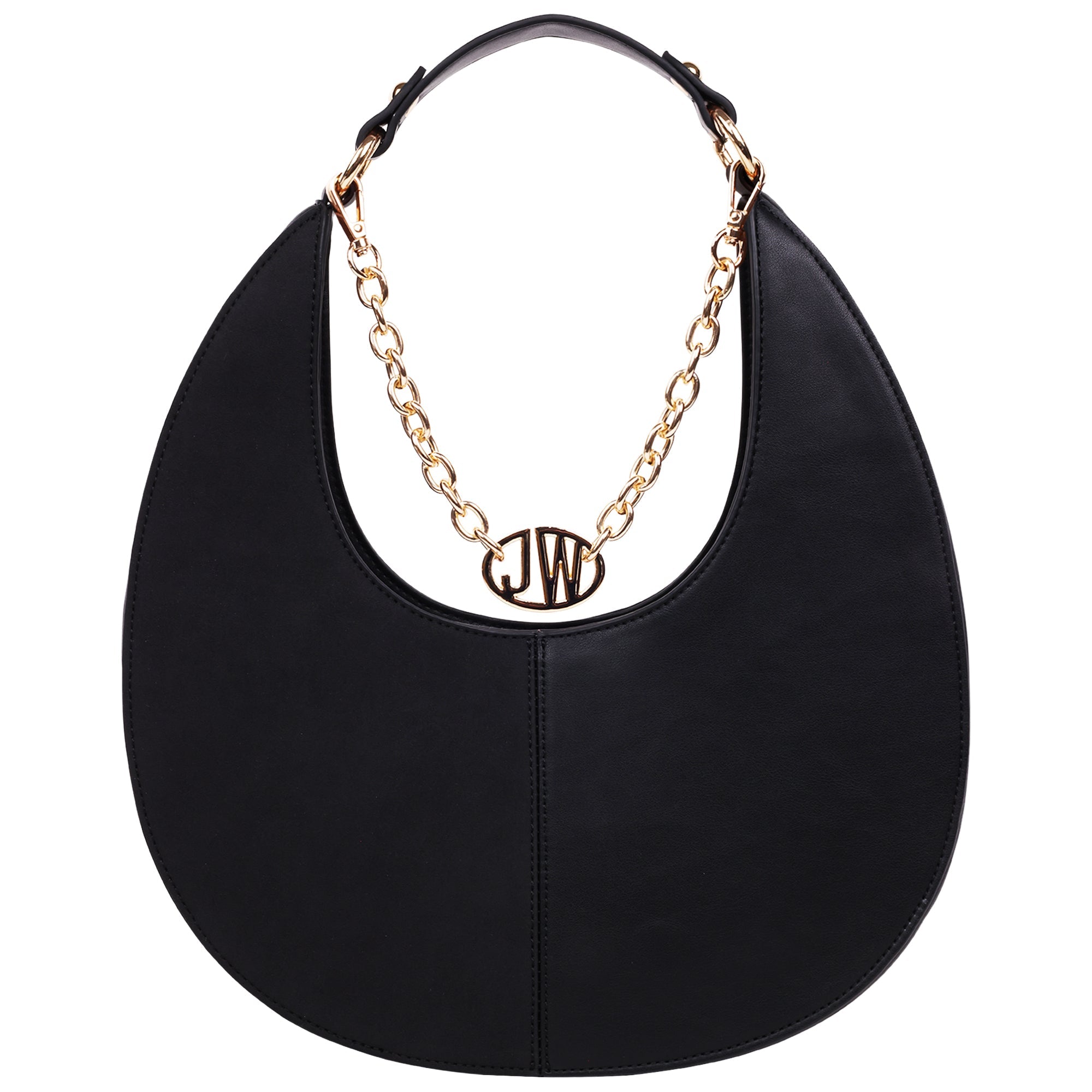 Jason Wu Smooth & Suede Pu Shoulder Bag With Chain Logo Detail
