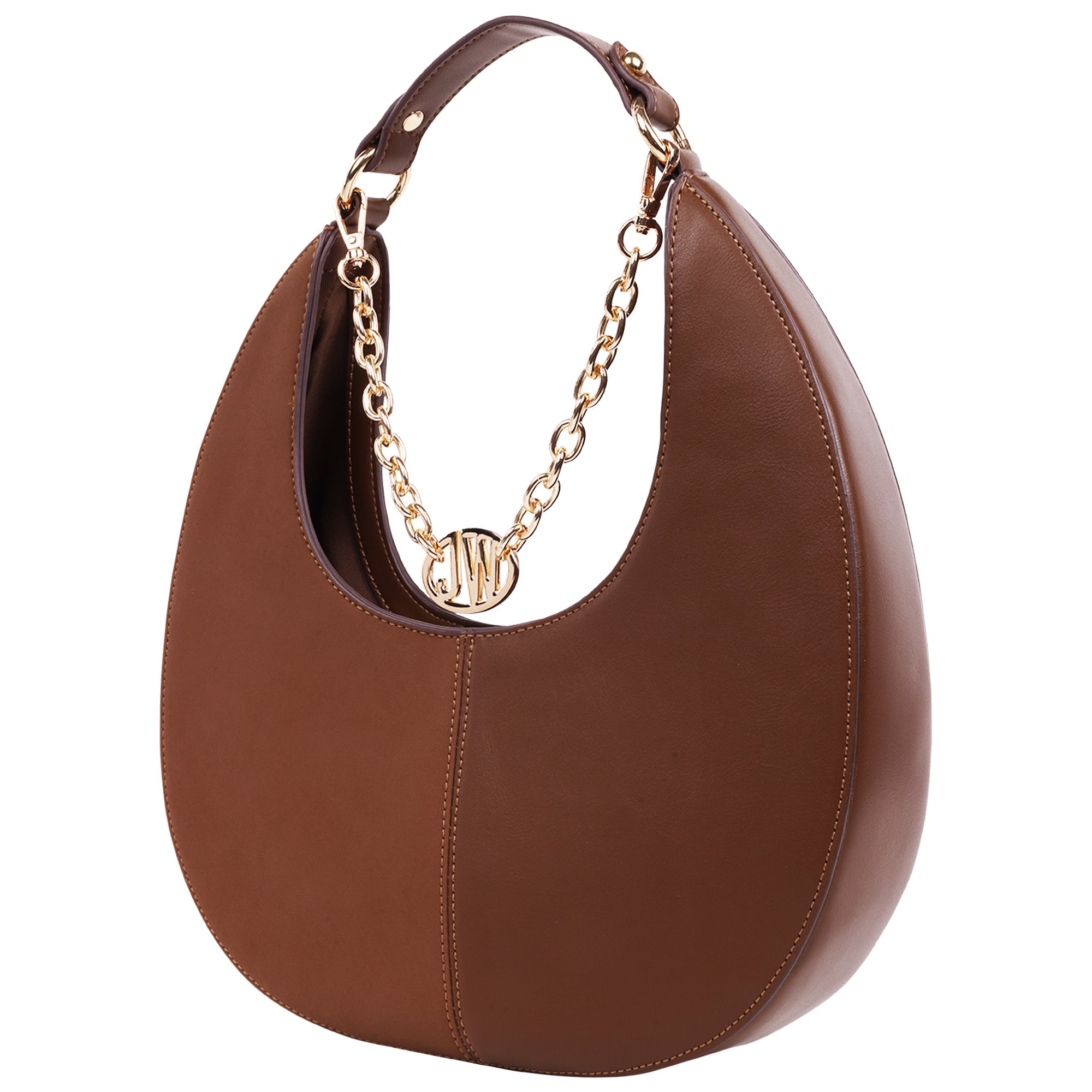 Jason Wu Smooth & Suede Shoulder Bag With Chain Logo Detail
