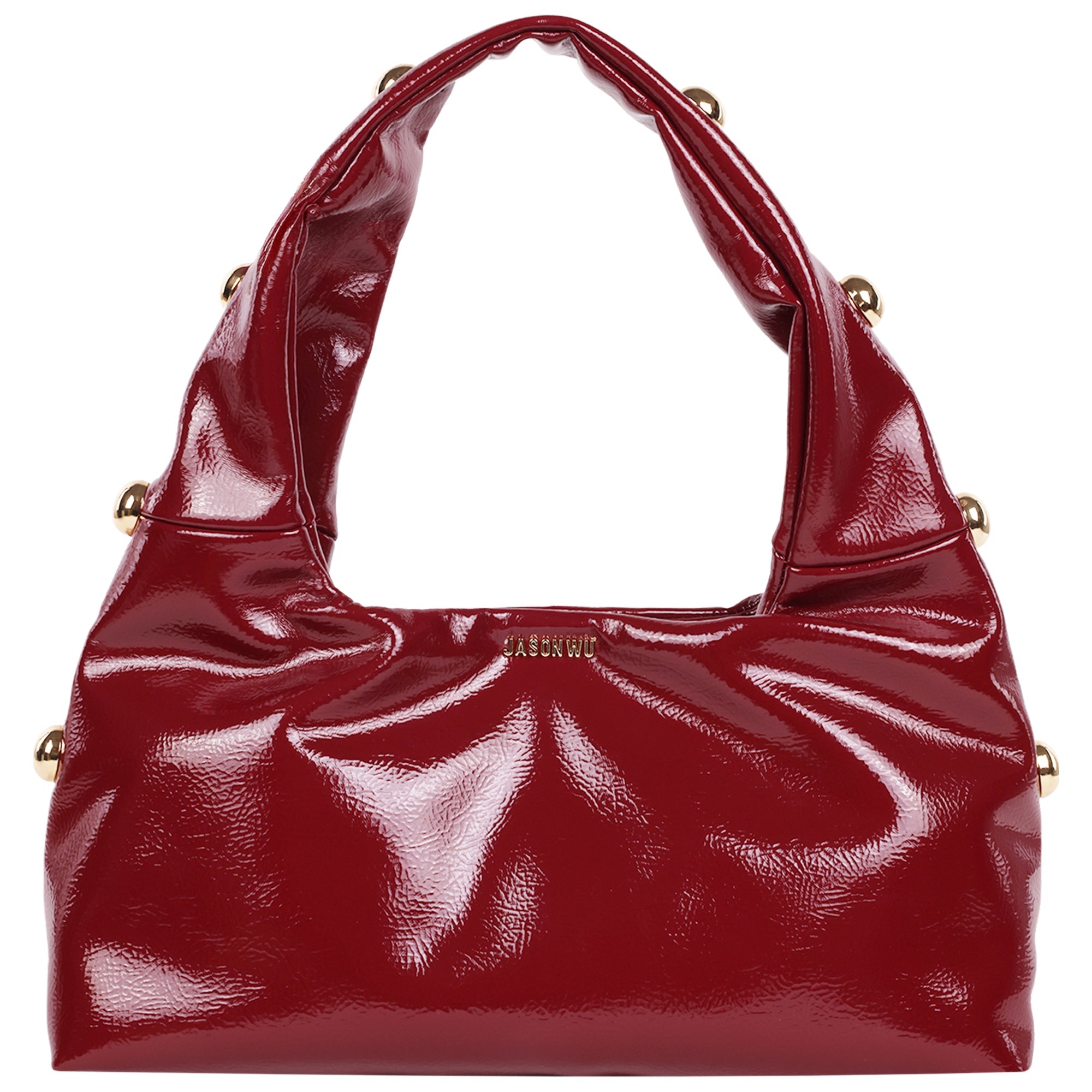Jason Wu Studded Shoulder Bag In Crackled Finish