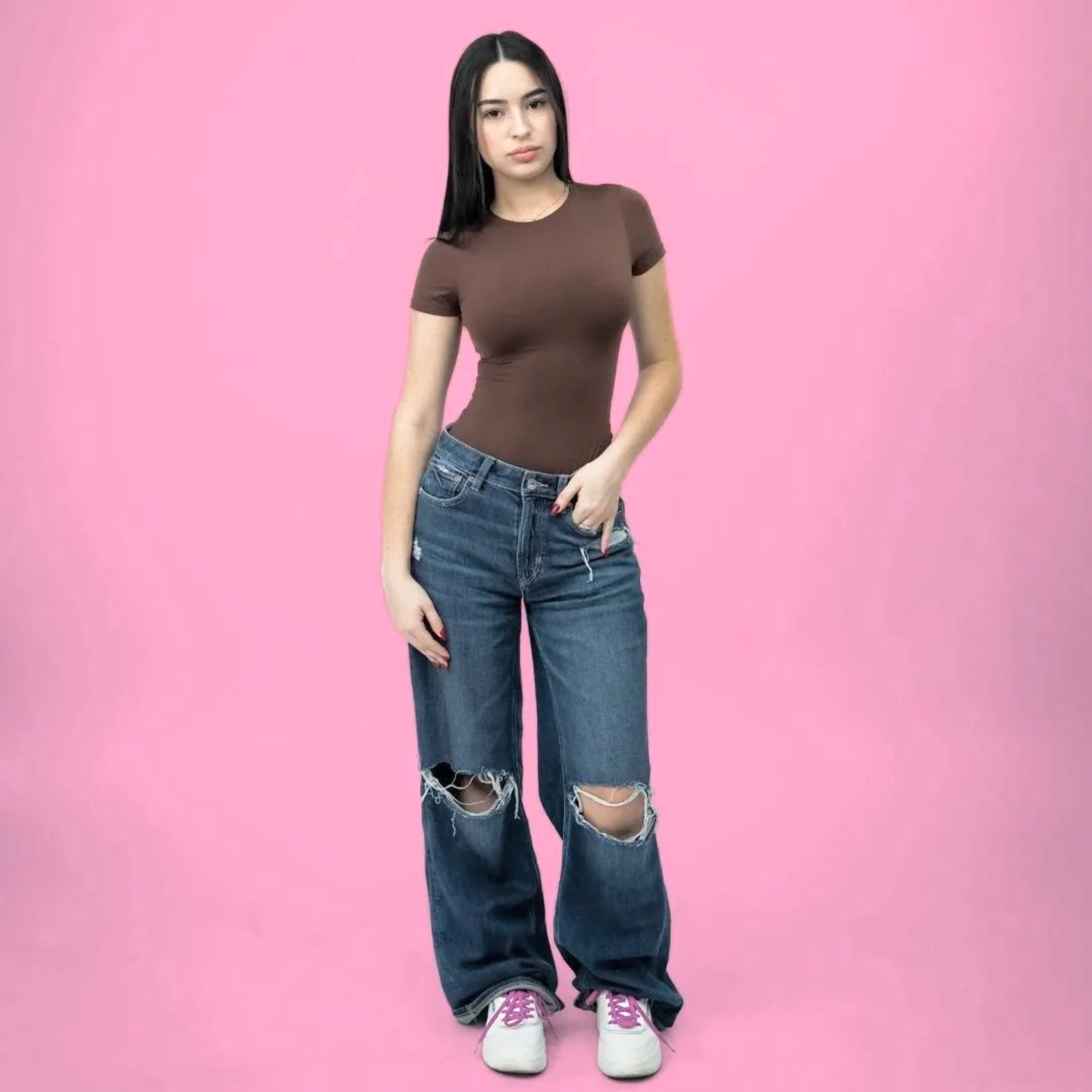 Pretty Pink Elastic Shoelaces