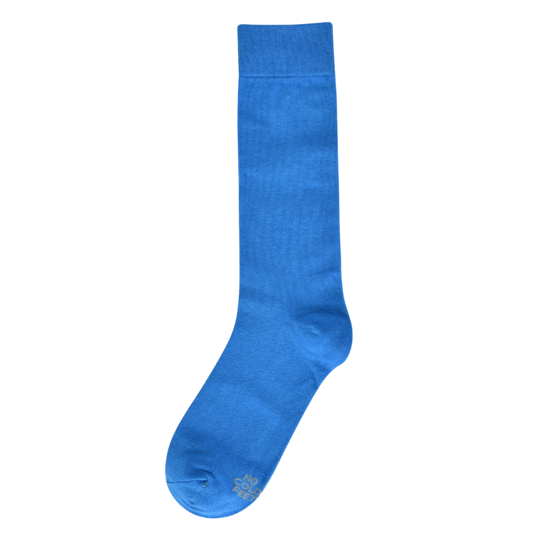 Solid Ocean Blue Socks