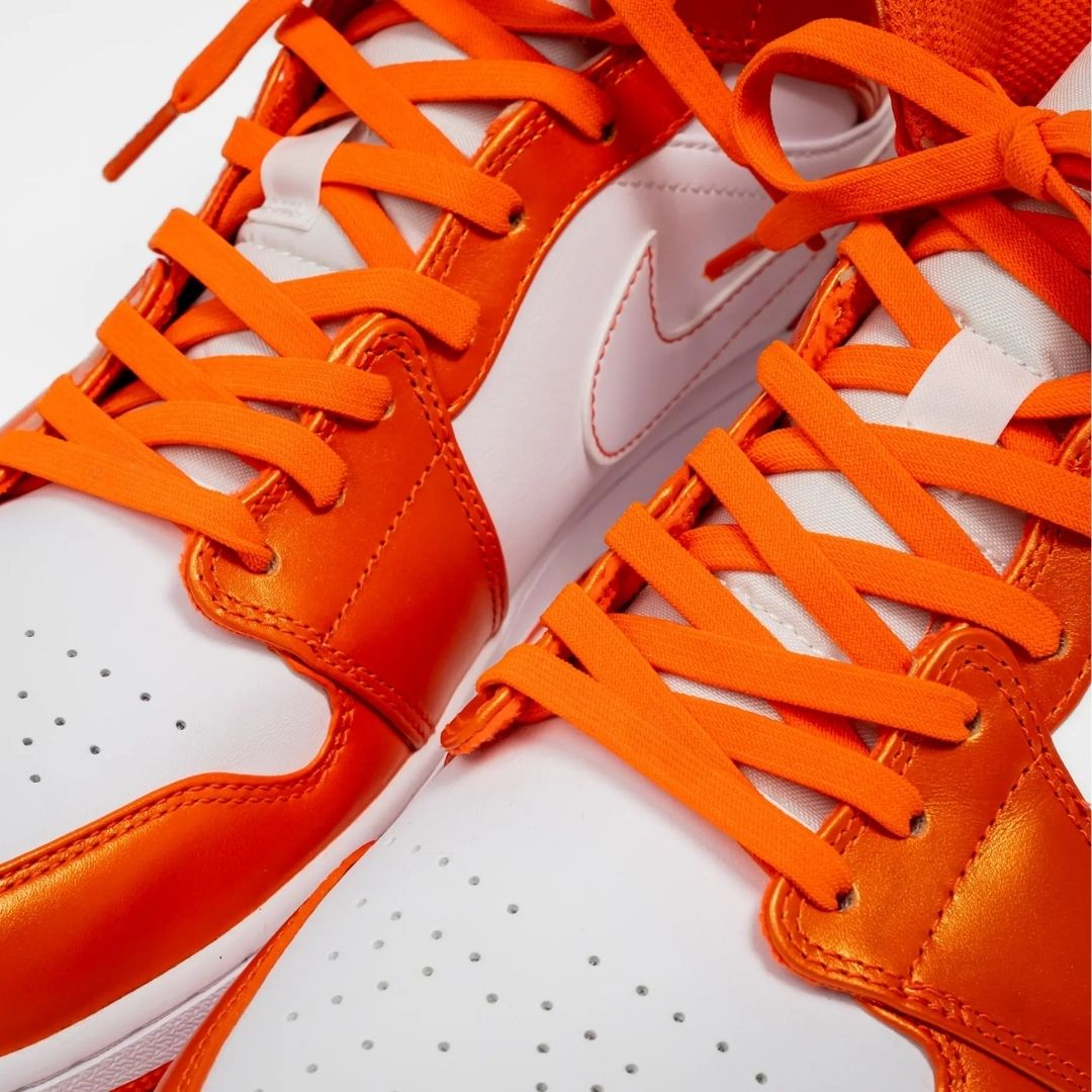 Coral Orange Elastic Shoelaces